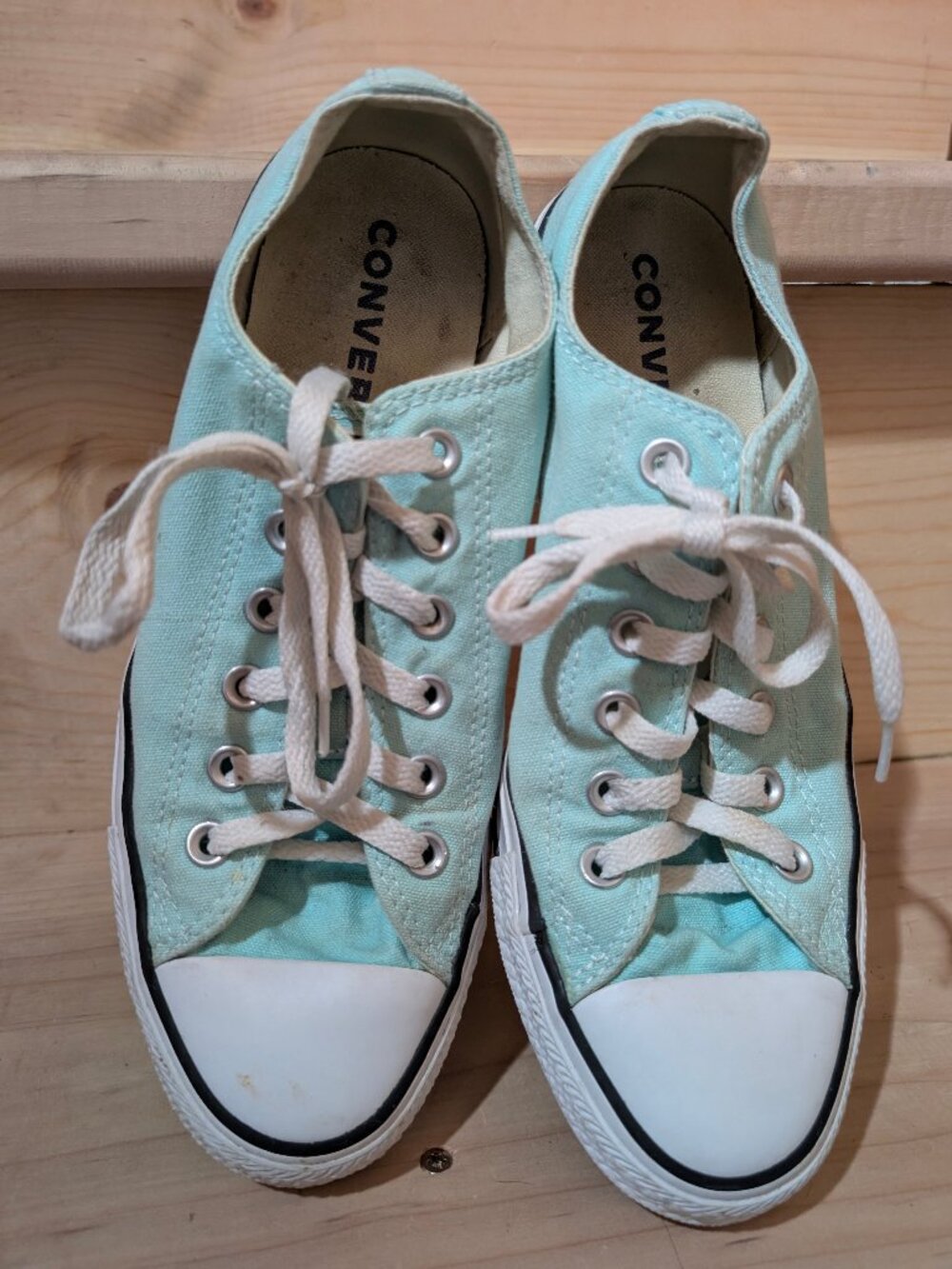 EUC Converse Low Tops Women's 9 Chuck Taylor All Star Lo-Top Aruba Blue sneakers - Picture 3 of 9